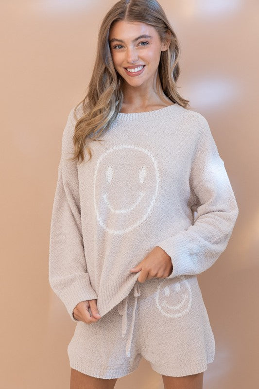 Smile Me Soft Top with Shorts Set  HOUSE OF SHE