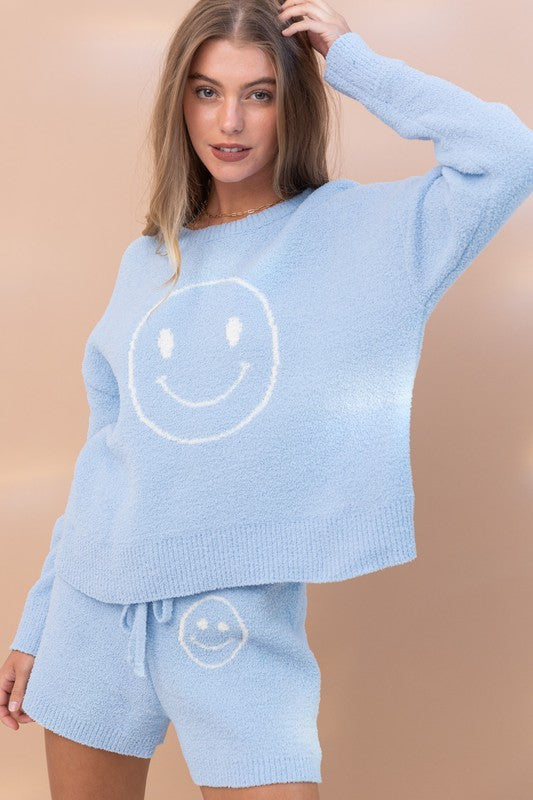 Smile Me Soft Top with Shorts Set  HOUSE OF SHE