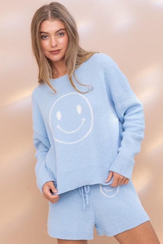 Smile Me Soft Top with Shorts Set  HOUSE OF SHE