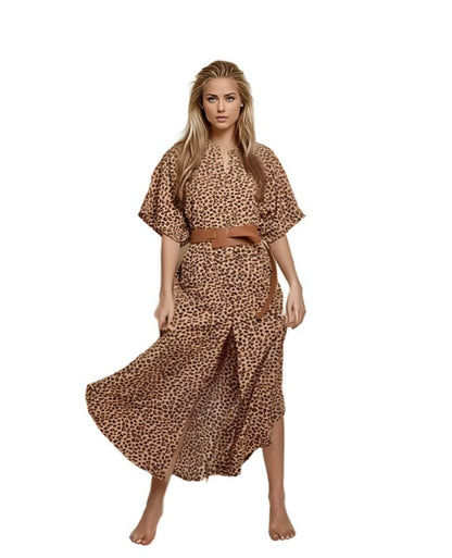 Cheetah Wild Flowy Maxi Dress