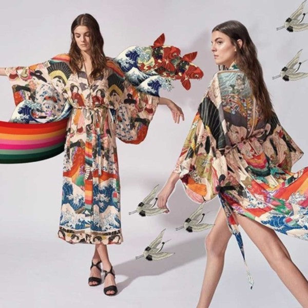 Salma Kimono Cover Up  HOUSE OF SHE