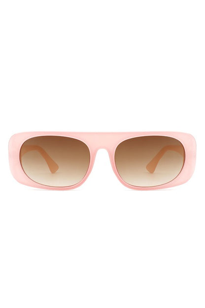 Demi Oval Fashion Flat Sunglasses