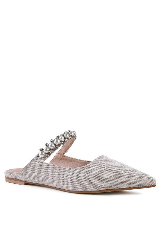 Geode Mary Jane Embellished Mules  HOUSE OF SHE