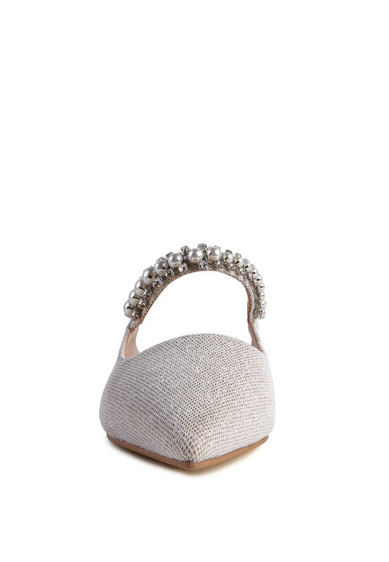Geode Mary Jane Embellished Mules  HOUSE OF SHE
