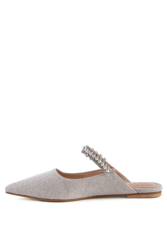 Geode Mary Jane Embellished Mules  HOUSE OF SHE