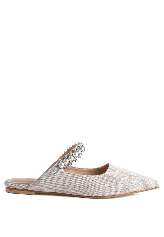 Geode Mary Jane Embellished Mules  HOUSE OF SHE
