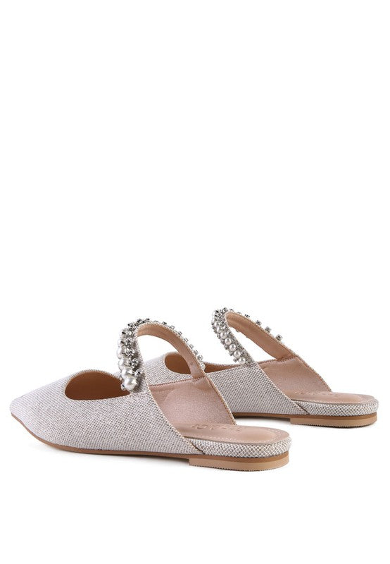 Geode Mary Jane Embellished Mules  HOUSE OF SHE