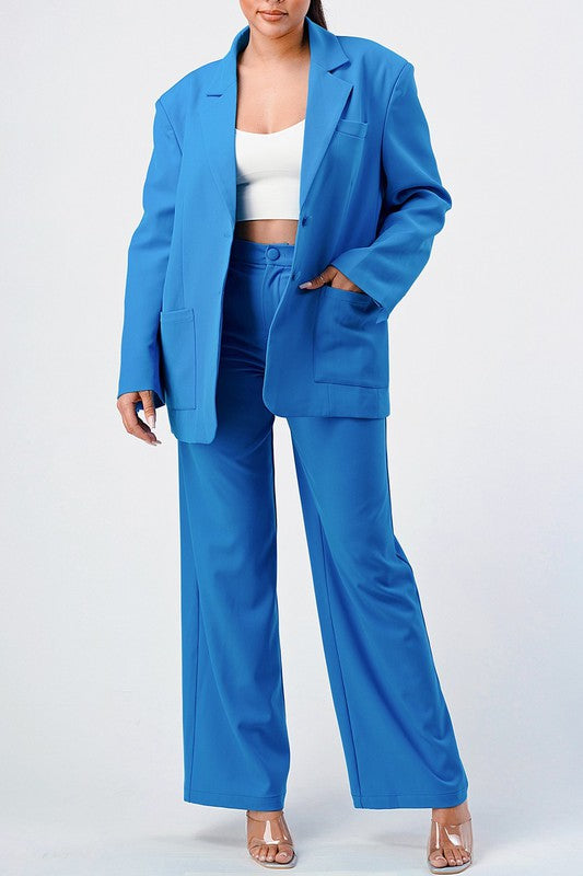 Mia Loose Fit Blazer And Pants  HOUSE OF SHE