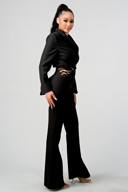 Kourt Blazer And Pants Set  HOUSE OF SHE