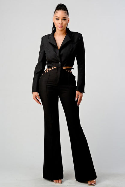 Kourt Blazer And Pants Set  HOUSE OF SHE