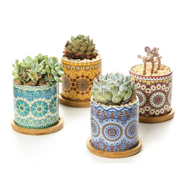 Mandala Planter Set of 4 - HOUSE OF SHE