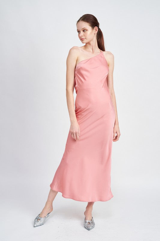 Satin Maxi Bias Dress  HOUSE OF SHE