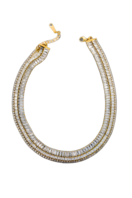 Multistrand Layered Tennis Necklace  HOUSE OF SHE