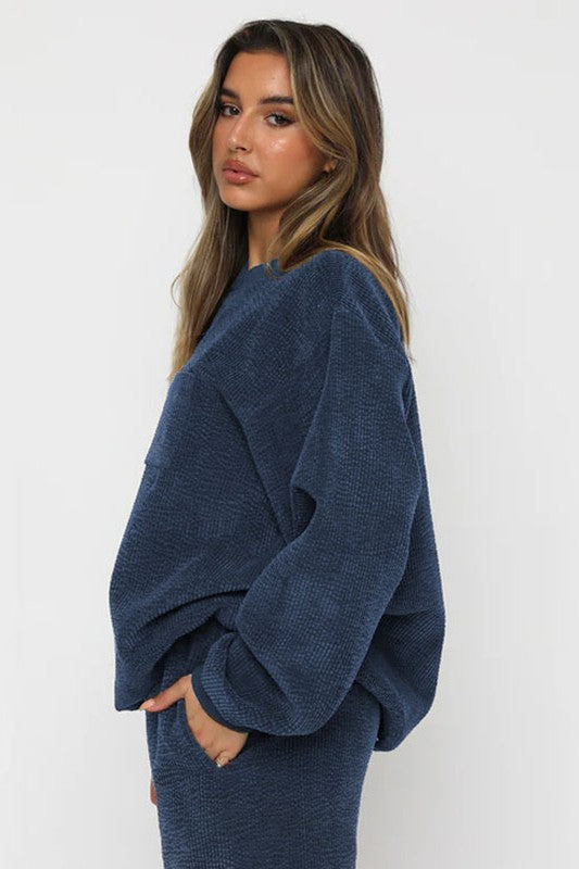TOP TWO PIECE CORDUROY WESTERN SET  HOUSE OF SHE