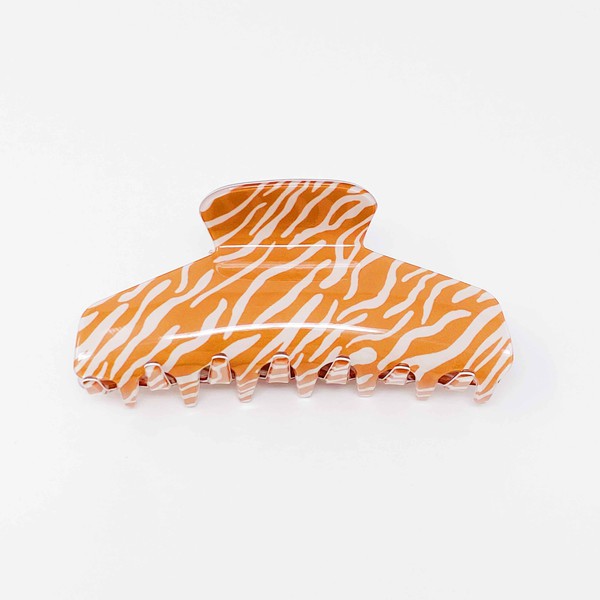 Muted Zebra Print Hair Clip Claw  HOUSE OF SHE