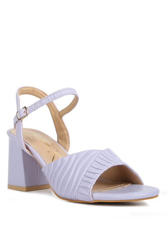 Lake Como Strap Block Heels  HOUSE OF SHE