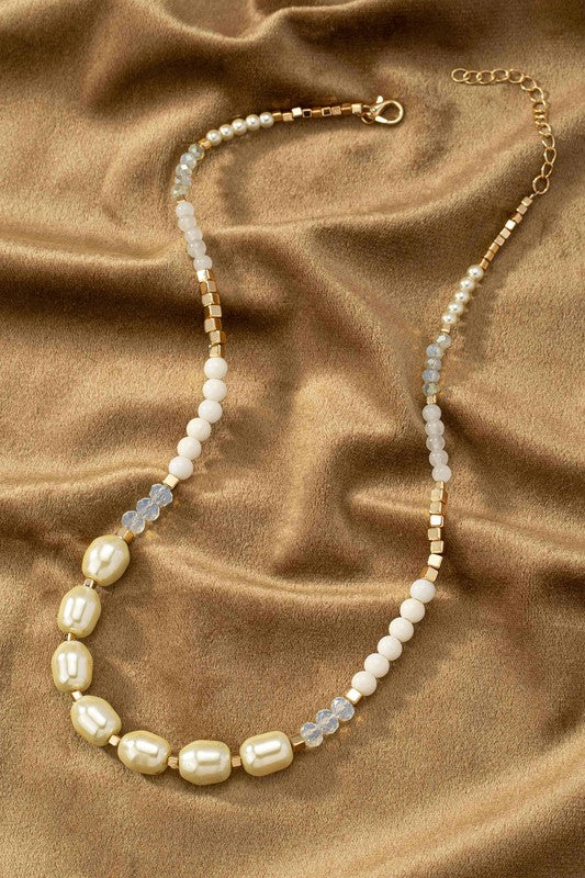 Pearl and Agate Necklace  HOUSE OF SHE
