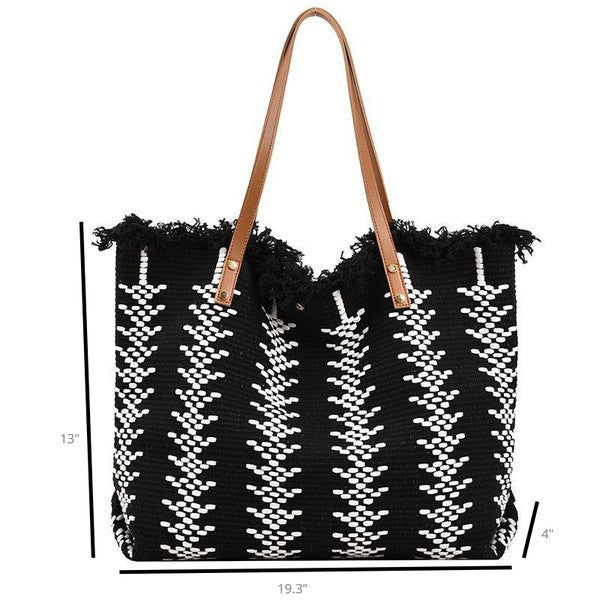 The Woven Canvas Resort Tote Bag