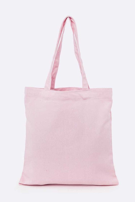 Large Sequins Eye Patch Canvas Tote  HOUSE OF SHE