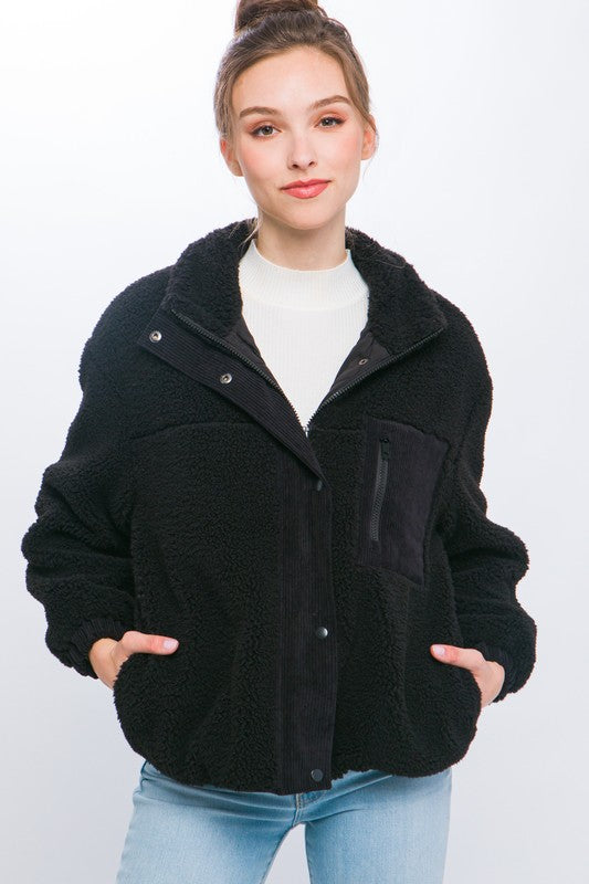 Sherpa Puffer Jacket  HOUSE OF SHE