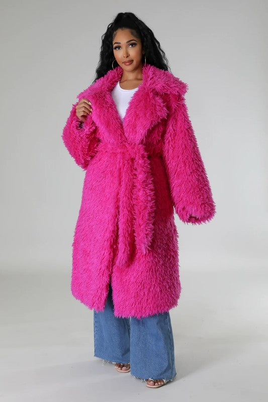 Amy Teddy Faux Fur Coat  HOUSE OF SHE