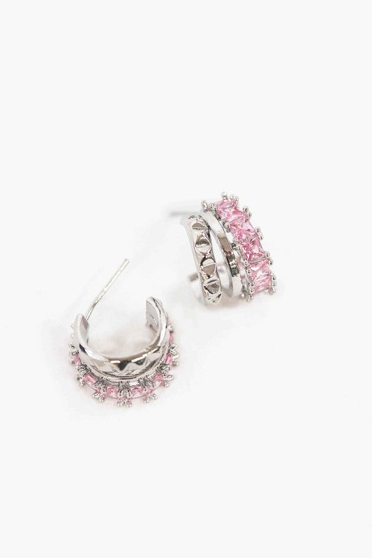 Pink Rocket Hoop Earrings  HOUSE OF SHE