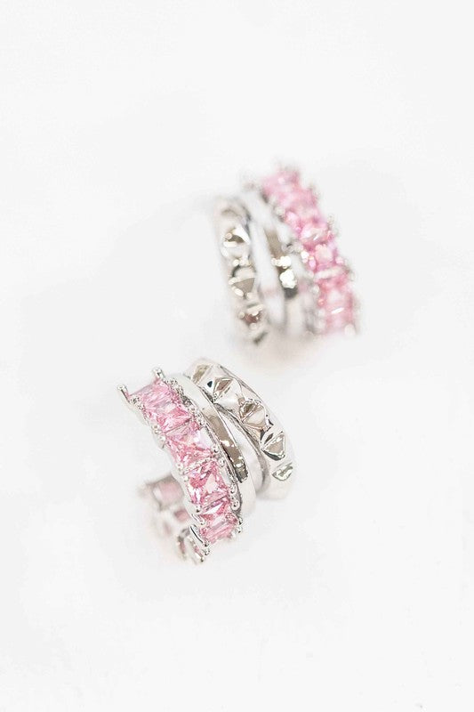 Pink Rocket Hoop Earrings  HOUSE OF SHE