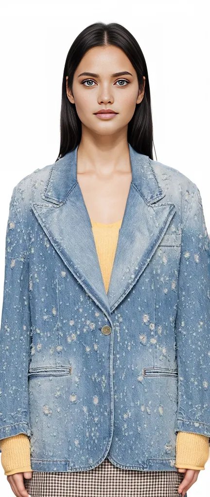 SEXY DENIM BLAZER JACKET  HOUSE OF SHE