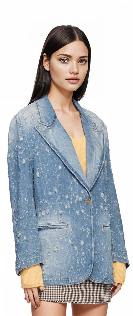 SEXY DENIM BLAZER JACKET  HOUSE OF SHE