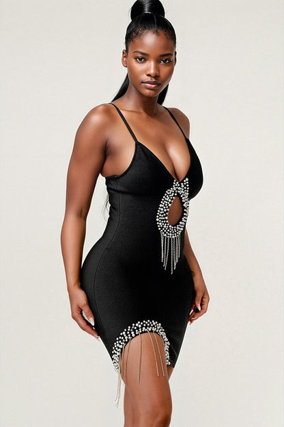 Show Stopping Bandage Mini Dress  HOUSE OF SHE