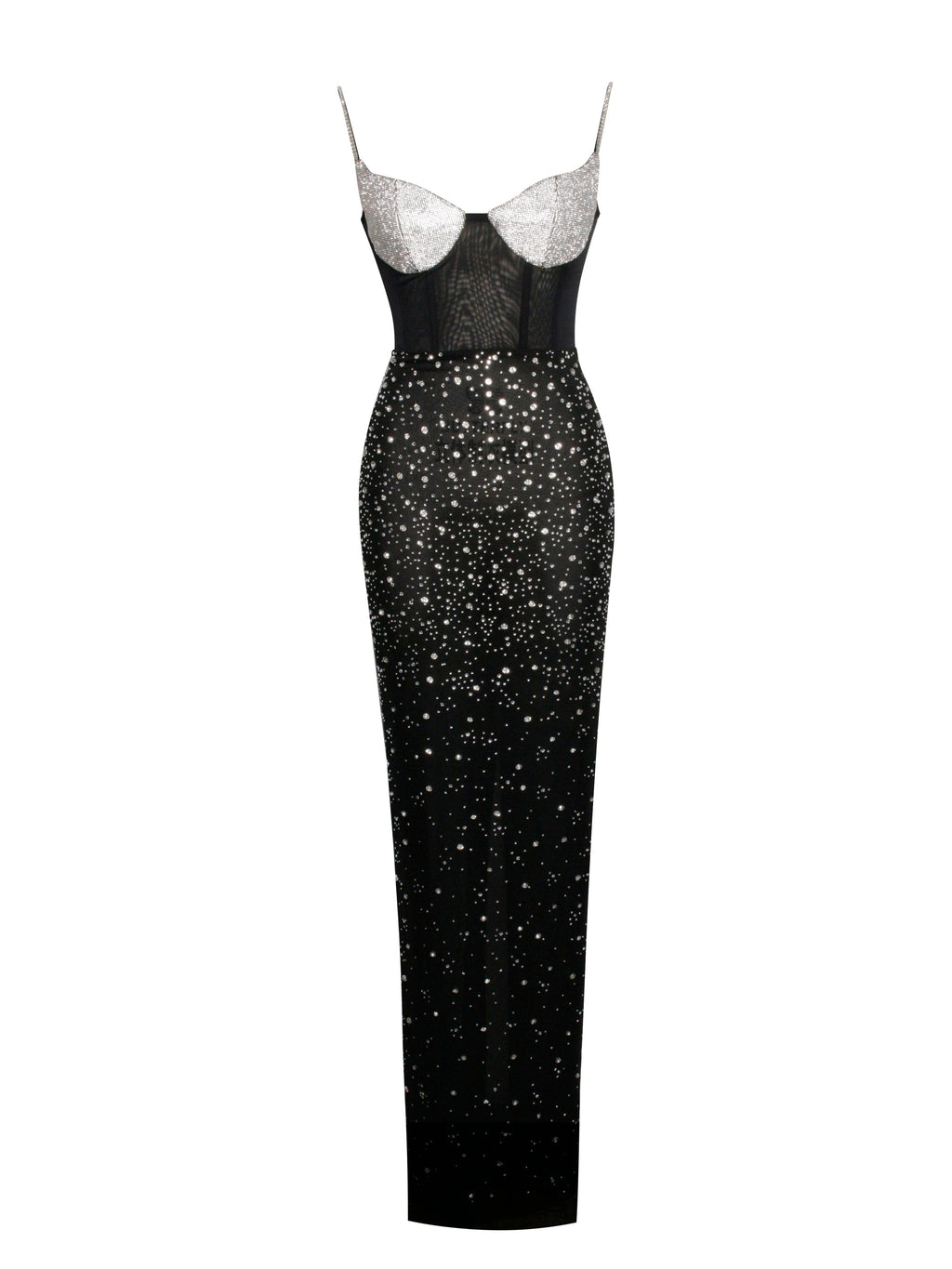 Jimena Rhinestone Maxi Dress - HOUSE OF SHE