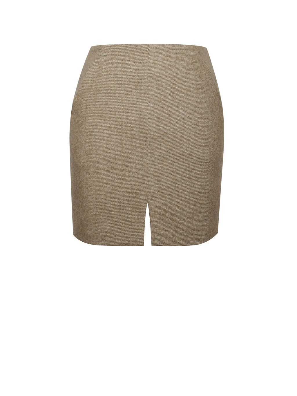 Braylee Vintage Bodycon Twill Wool Blend Mini Skirt - HOUSE OF SHE