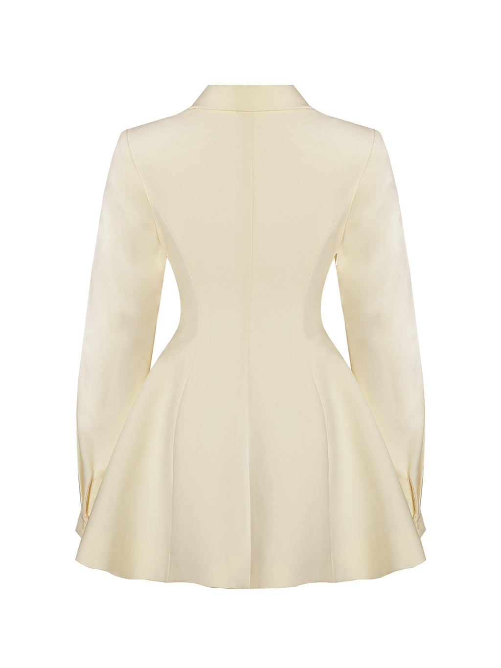 Obelia Off White Long Sleeve Polo Mini Dress - HOUSE OF SHE