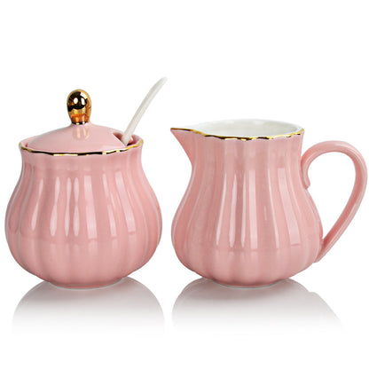 Royal Ceramic Sugar and Creamer 3 Piece Set  HOUSE OF SHE