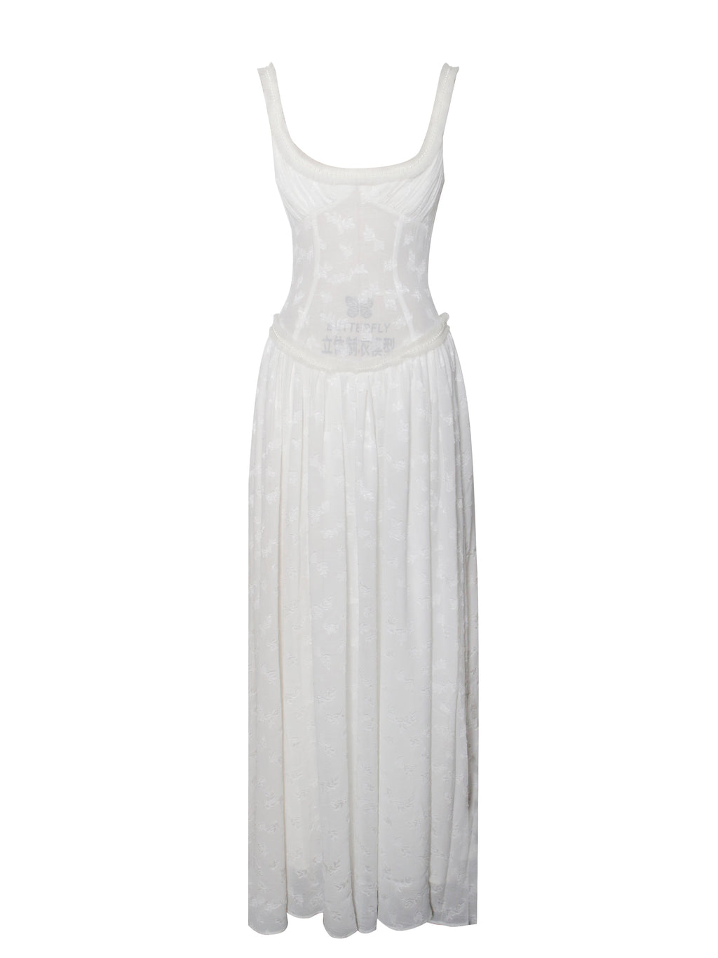 Lissa White High Slit Maxi Dress - HOUSE OF SHE