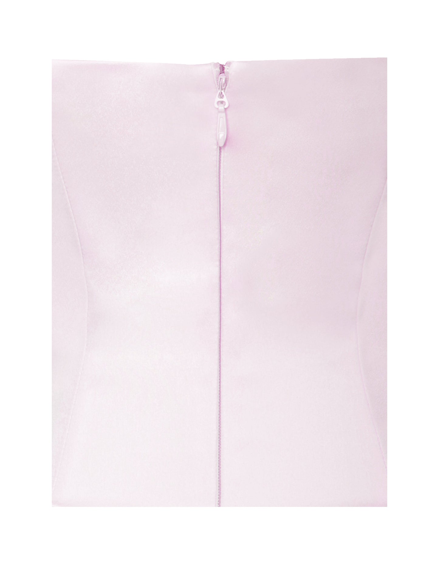 Aubrey Pink Satin Bubble Hem Mini Dress