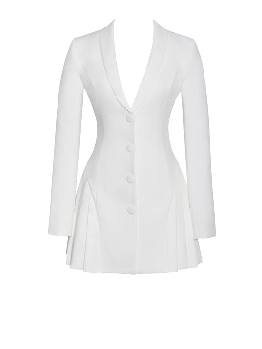 Lia White Blazer Dress