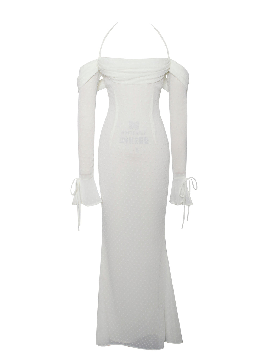 Kaia Long Sleeve Off Shoulder Maxi Dress - HOUSE OF SHE