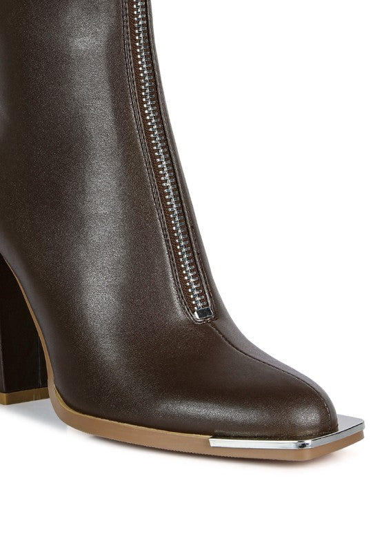 Flower Blade Ankle Boot Heels  HOUSE OF SHE
