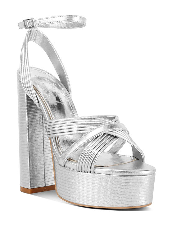 Gold Member High Platform Heels  HOUSE OF SHE