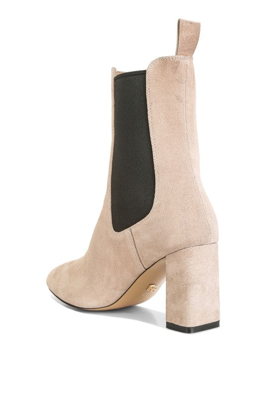 Gaven Suede High Ankle Chelsea Boots  HOUSE OF SHE