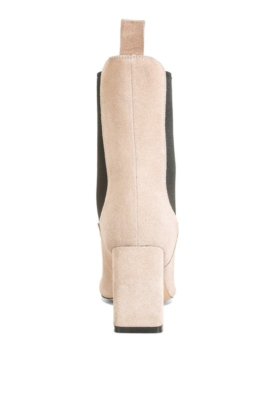 Gaven Suede High Ankle Chelsea Boots  HOUSE OF SHE