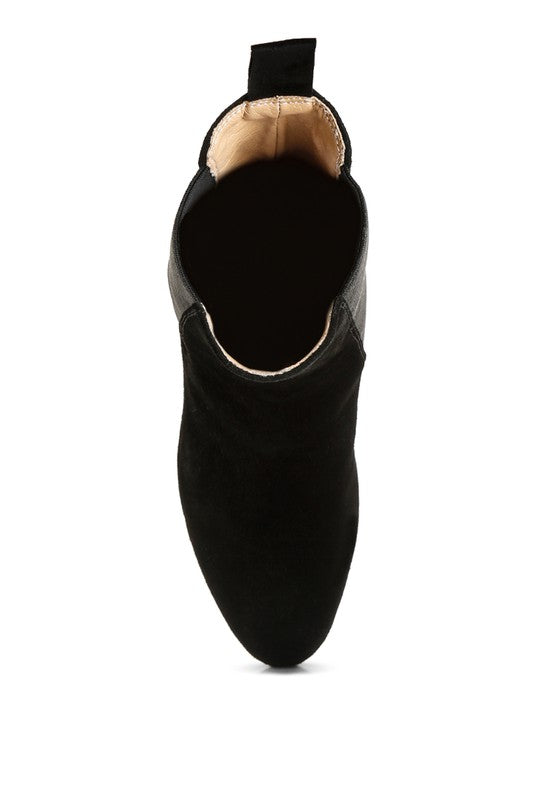 Gaven Suede High Ankle Chelsea Boots  HOUSE OF SHE