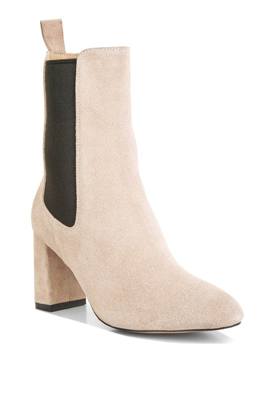Gaven Suede High Ankle Chelsea Boots  HOUSE OF SHE