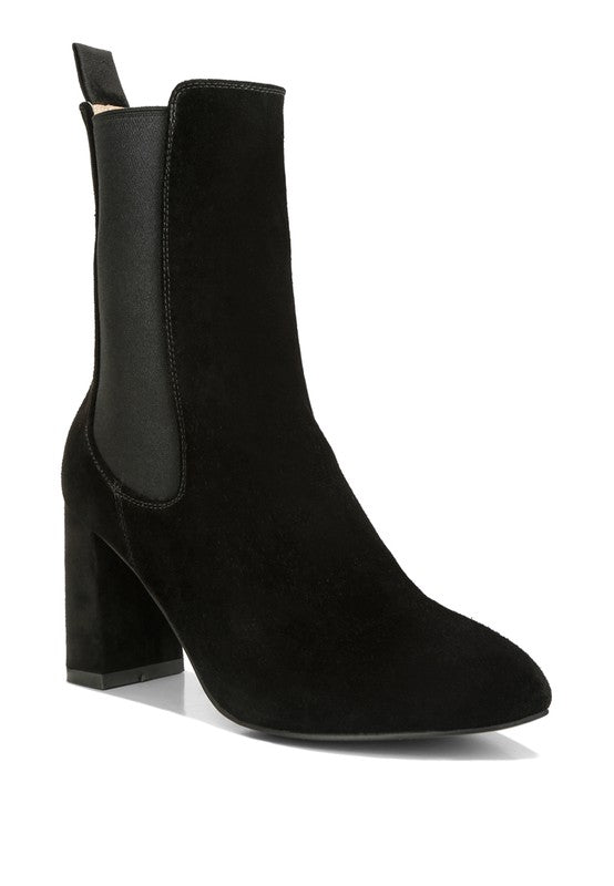 Gaven Suede High Ankle Chelsea Boots  HOUSE OF SHE