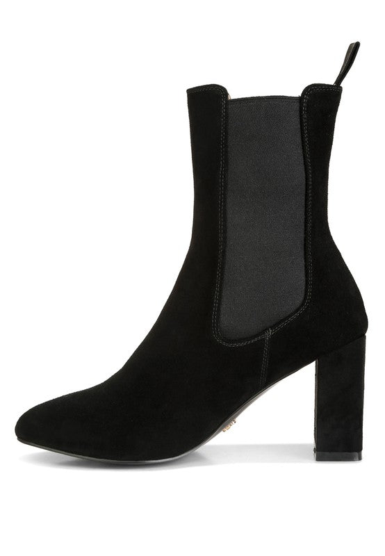Gaven Suede High Ankle Chelsea Boots  HOUSE OF SHE