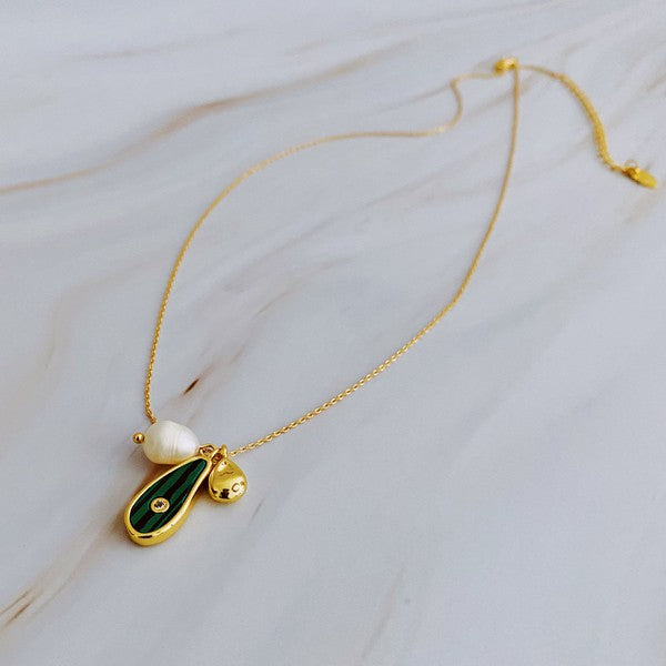 Ellie Three Charms Necklace - HOUSE OF SHE