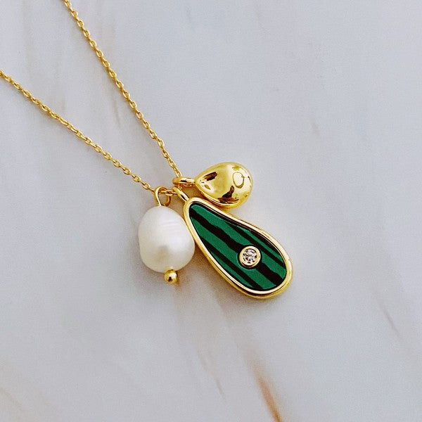Ellie Three Charms Necklace - HOUSE OF SHE