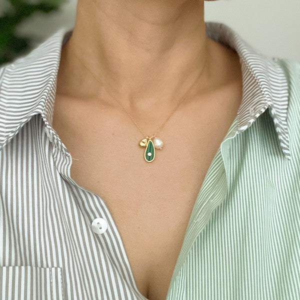 Ellie Three Charms Necklace - HOUSE OF SHE