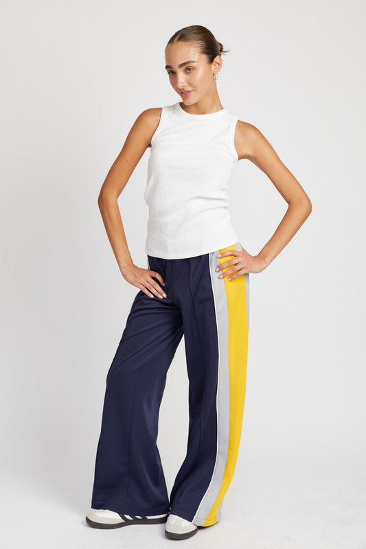 Colorblock Track Pants  HOUSE OF SHE